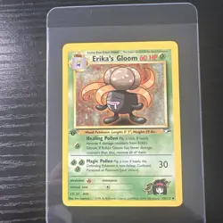 Erika’s Gloom 1st Edition Gym Heroes 45/132 WOTC Vintage Pokemon - Image 1