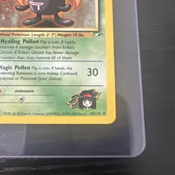 Erika’s Gloom 1st Edition Gym Heroes 45/132 WOTC Vintage Pokemon - Image 5
