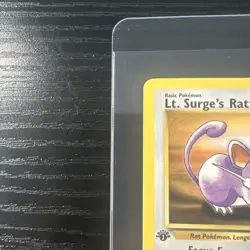 Lt. Surge’s Rattata 82/132 1st Edition Gym Heroes WOTC Vintage Pokemon - Image 3