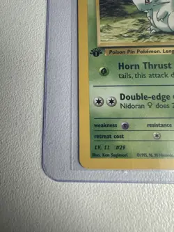 Giovanni’s Nidoran 1st Edition Gym Challenge 75/132 WOTC Vintage Pokemon - Image 3
