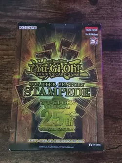 Yu-Gi-Oh Quarter Century Stampede Mini Box 1st Edition Tuck. Factory Sealed. - Image 1