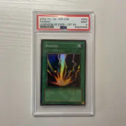 Yu-GI-Oh! - PSA 9 1st Edition LOB-053 Raigeki - North American Print - Image 1
