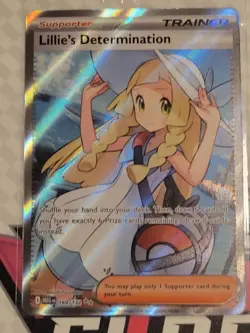Lillie's Determination Pokemon mega Evolution # 169 with bonus card! - Image 1