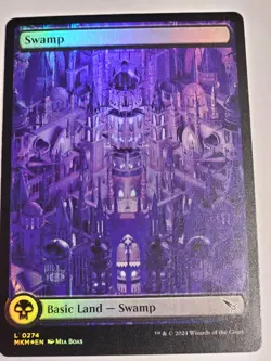 MTG FOIL Full Art Swamp - Murders at Karlov Manor #274 - Image 1