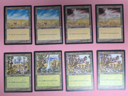 19 Vintage MTG Basic Lands (Mirage) Light/Moderate Played - Image 1