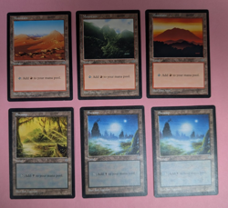 19 Vintage MTG Basic Lands (Mirage) Light/Moderate Played - Image 3