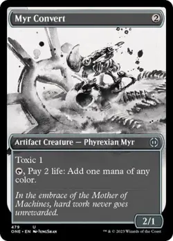 Myr Convert (Showcase) (Step-and-Compleat Foil) -Foil Near Mint MTG - Image 1