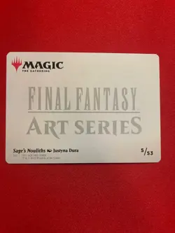 2025 Final Fantasy MTG Art Series: Sage's Nouliths Justyna Dura 5/53 - Image 2