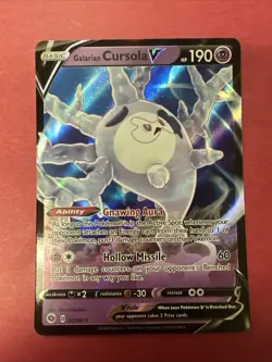 Galarian Cursola V - Pokemon TCG - 021/073 - Champions Path - (NM) - Image 1