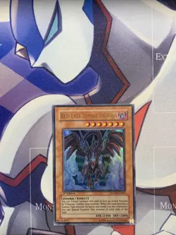 Yugioh - Red-Eyes Zombie Dragon SDZW-EN001 1st Edition Ultra Rare LP - Image 1