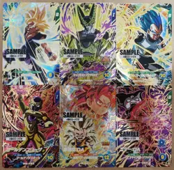 Dragon Ball Super Divers vol.4 Sample Card set of 6 Japanese Limited Goku - Image 1