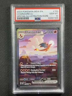 Pokemon Cards PSA 10 Gem Mt Charizard ex Special Illustration Rare 151 199/165 - Image 1
