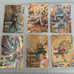 Dragon Ball Super Divers vol.3 Sample Card set of 6 Japanese Limited Goku - Image 1
