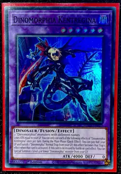 Dinomorphia Kentregina Super Rare 1st Edition Mint Yu-Gi-Oh! Card [MP23-EN020] - Image 1