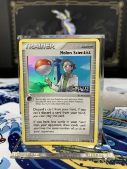 Pokemon Card Ex Delta Species Holon Scientist 97/113 2005 Reverse Stamped Holo - Image 1