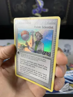 Pokemon Card Ex Delta Species Holon Scientist 97/113 2005 Reverse Stamped Holo - Image 2