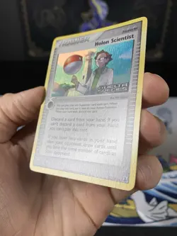 Pokemon Card Ex Delta Species Holon Scientist 97/113 2005 Reverse Stamped Holo - Image 4