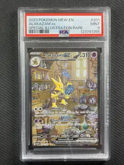 Pokemon Cards PSA 9 Mint Alakazam ex SIR 151 2023 Ultra Rare 201/165 - Image 1