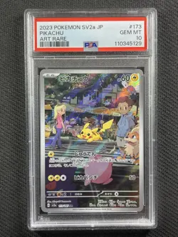 Pokemon Cards PSA 10 Gem Mt Pikachu Art Rare 151 Jpn 2023 173/165 - Image 1