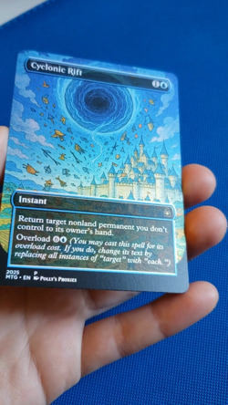 Cyclonic Rift FOIL Proxy Card with Custom Fantasy Illustrated Art Design - Image 2