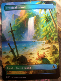 Tropical Island FOIL Original Dual Land Proxy Card Fantasy Custom Art Design - Image 5