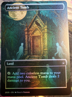 Ancient Tomb FOIL Proxy Card with Custom Anime Fantasy Illustrated Art Design - Image 3