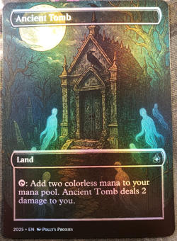 Ancient Tomb FOIL Proxy Card with Custom Anime Fantasy Illustrated Art Design - Image 5