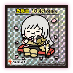 MTG Wandering Emperor cherry blossoms viewing Limited Sticker set of 18 Japan - Image 2