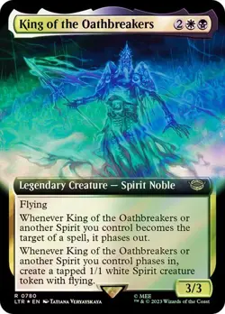 MTG - King of the Oathbreakers - Extended Art - Surge Foil - Lord of the Rings - Image 1