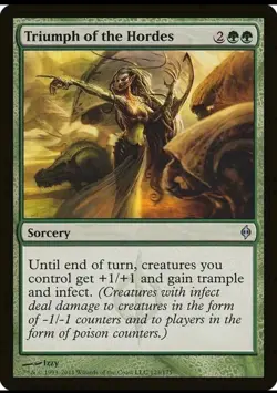 Magic the Gathering TRUMPH OF THE HORDES #123/175 New Phyrexia Green Unc. 2011 - Image 1
