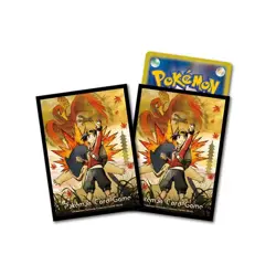 Pokemon Center Limited Deck Shield Ethan & Typhlosion Official Sleeves 64 - Image 1