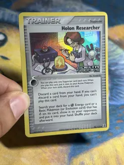 Holon Researcher 95/113 EX Delta Species Trainer Stamped Reverse Holo Pokemon HP - Image 3