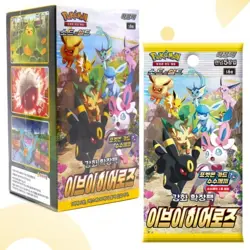 Pokemon Game Sword & Shield Eevee Heroes Booster Pack Box Play Korean Ver - Image 1