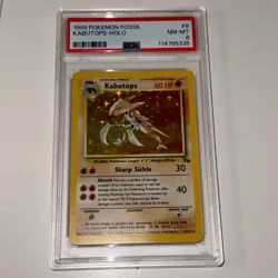 Pokemon TCG Kabutops 9/62 Fossil Holo Rare Unlimited Edition PSA 8 - Image 1