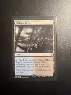 MTG Khans of Tarkir Polluted Delta Regular Card NM Condition - Image 1