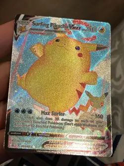 Surfing Pikachu VMAX - 009/025 - Pokemon Celebrations Sword Shield Rare Card NM - Image 3