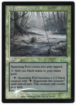 Spawning Pool 1999 Urza's Legacy FOIL Colorless Uncommon Land MTG SP - NM AZ2 - Image 1