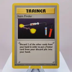 Pokemon TCG - Item Finder 74/102 Base Set Rare Shadowless WOTC 1999 - EXC - Image 2
