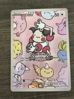 After Skool Hobby Ditto Mr. Mime 55 Series 2 Holo Pokemon Fan Art Genetic Myster - Image 1