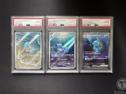Squirtle & Wartortle & Blastoise ex Pokemon 151 PSA 10 Sequential set Japanese - Image 1