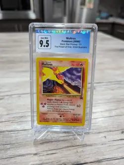 Moltres Black Star Promo 21 2000 Pokemon Toshinao Aoki Error - CGC 9.5 GEM MINT - Image 1
