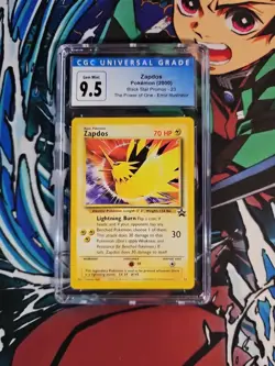 Zapdos Pokemon Black Star Promos 23 The Power of One Error Illustrator CGC 9.5 - Image 1