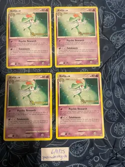 Pokemon TCG x4 Kirlia #53 Secret Wonders PRERELEASE STAMP; FREE SHIPPING!!! - Image 1