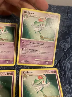 Pokemon TCG x4 Kirlia #53 Secret Wonders PRERELEASE STAMP; FREE SHIPPING!!! - Image 3