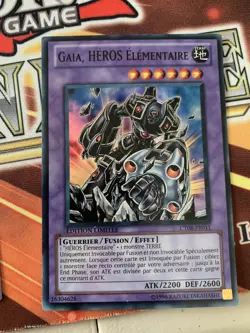 Elemental Hero Gaia CT08-EN011 German Super Rare Limited LP Edison Yugioh - Image 1