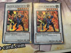 Gaia Knight, the Force of Earth (2x) 5DS1-EN042 GERMAN Super 1st ed DMG Yugioh - Image 1