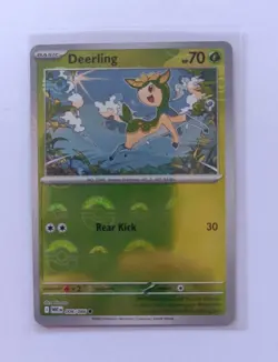 Pokemon TCG - Deerling 006/086 Poke Ball Holo S&V White Flare Card - Image 1