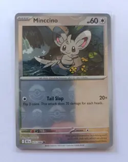 Pokemon TCG - Minccino 075/086 Poke Ball Holo S&V Black Bolt Card - Image 1