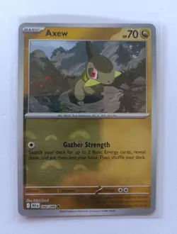 Pokemon TCG - Axew 068/086 Poke Ball Holo S&V Black Bolt Card - Image 1