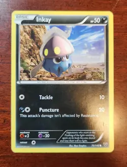 Inkay Pokemon Card, XY Set 75/146 - Image 1